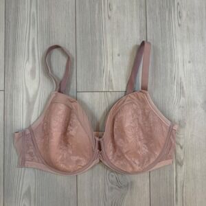 Soma Lightest Lift Modern Coverage Lace Underwire Bra 40DD Pink 0619